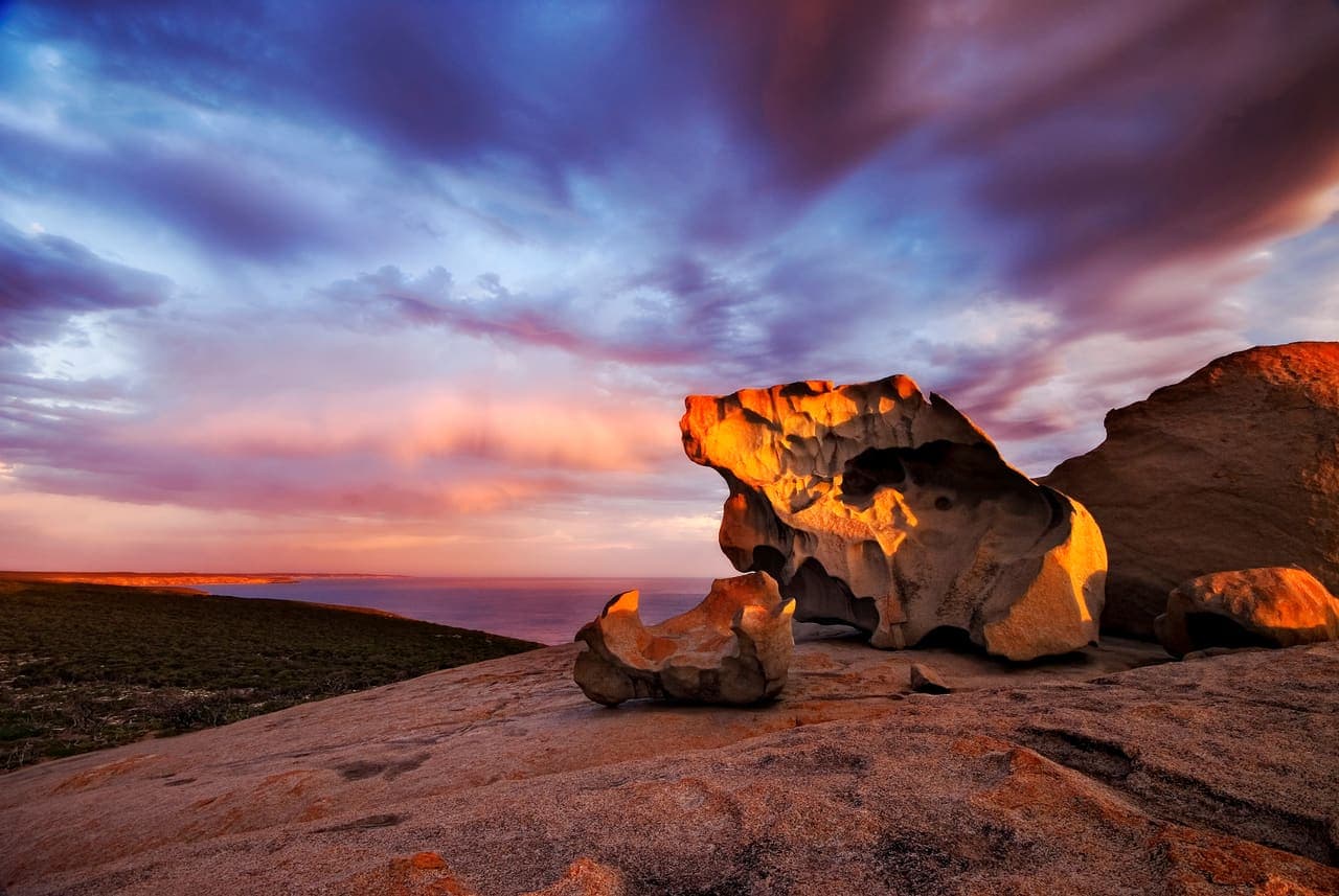 Remarkable Rocks at sunset on Kangaroo Island