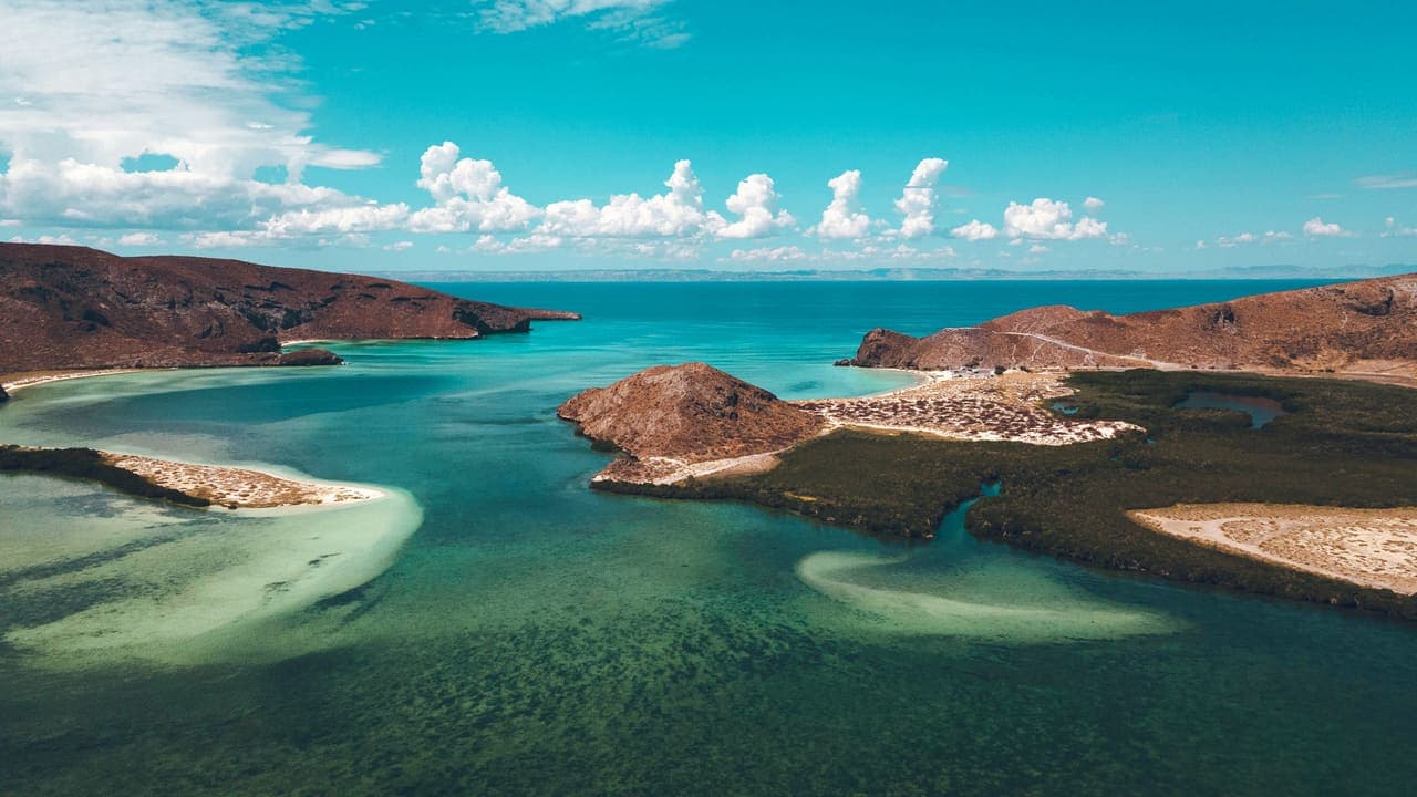Balandra Bay's turquoise shallows near La Paz