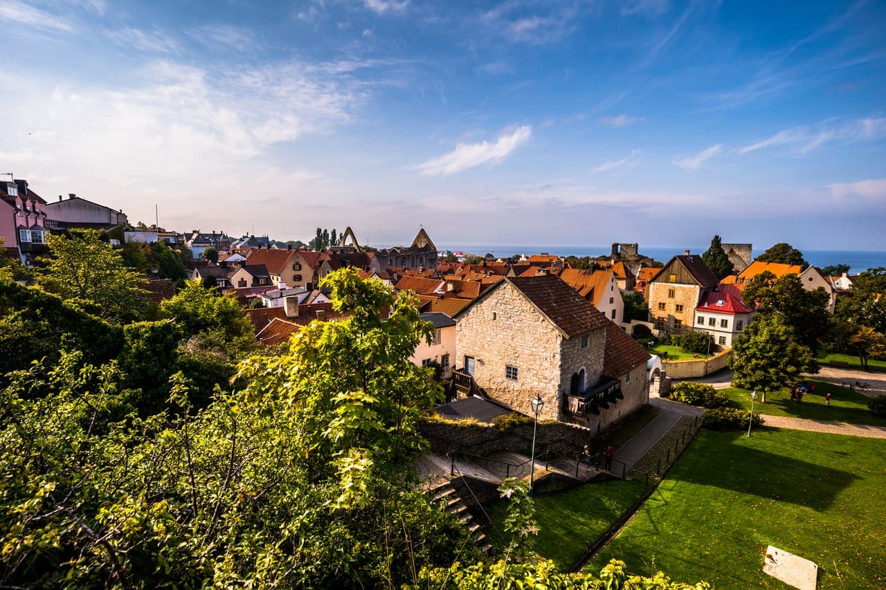 Rooftops of Visby, Gotland