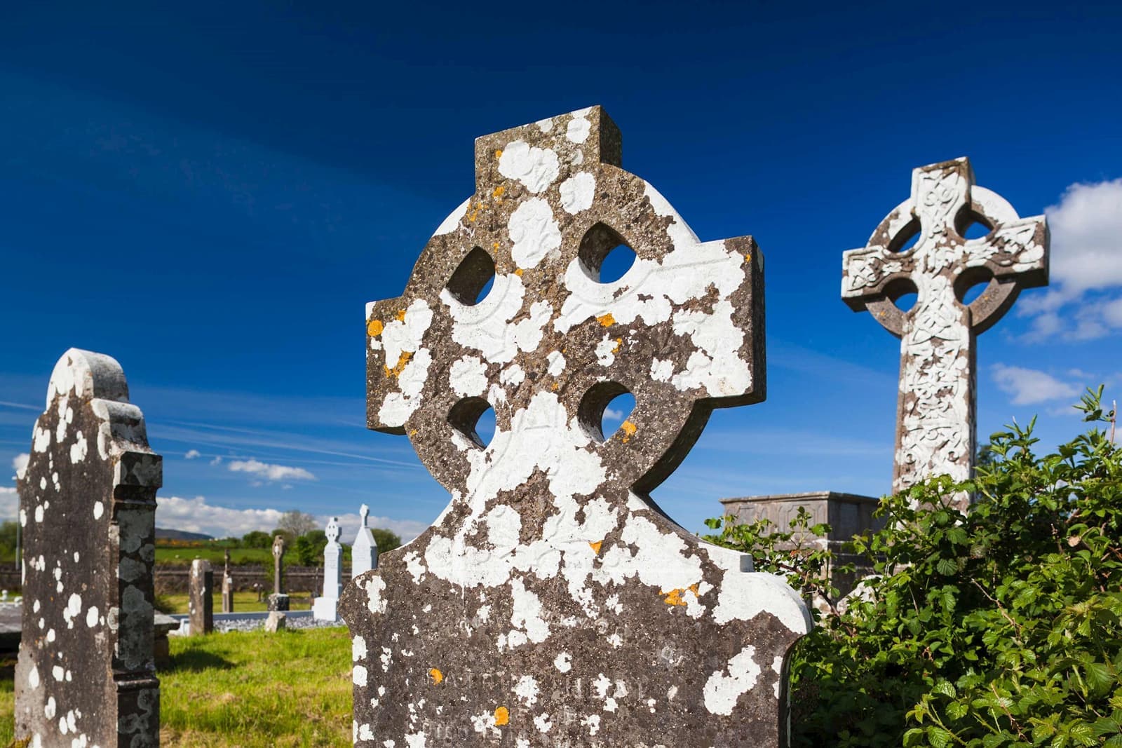 Old gravestones in Knock, Ireland