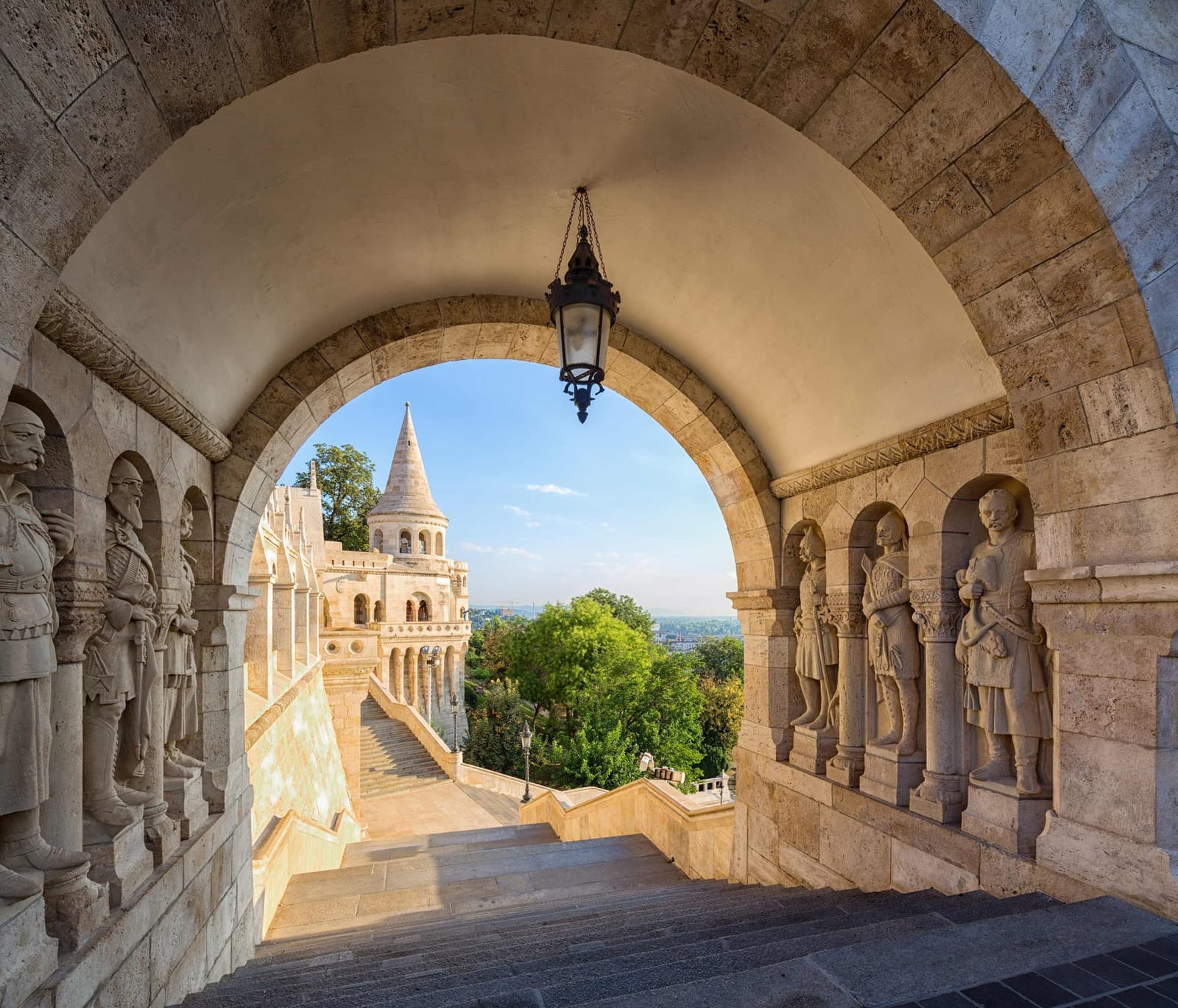 A view of the Fisherman's Bastion in Budapest, Hungary