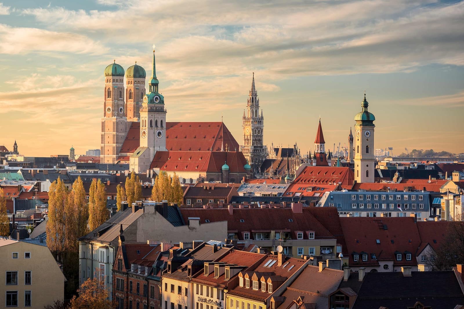 A view of the city of Munich, Germany