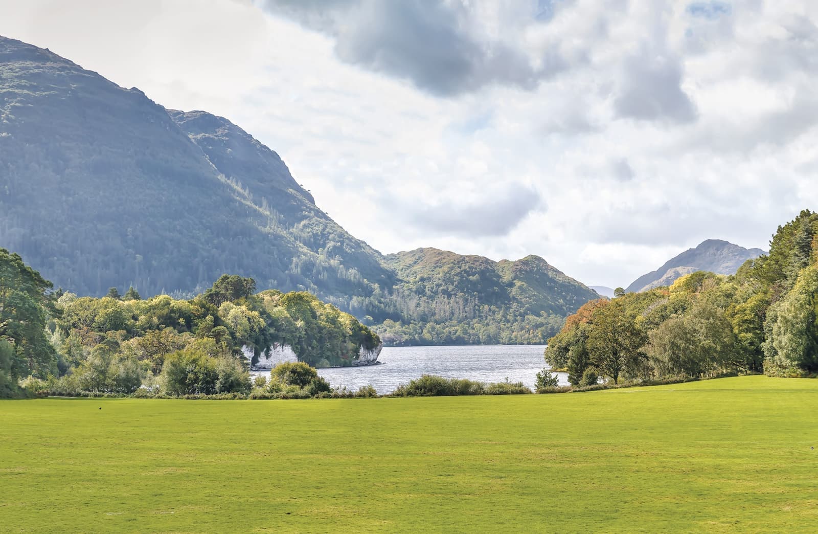 Ring of Kerry landscape with Muckross lake and mountains, Killarney, Ireland