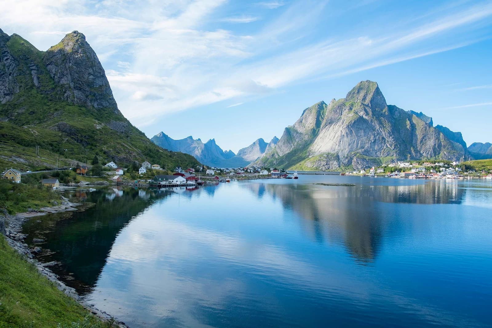 Panoramic view of Lofoten Island in Svolvaer, Norway