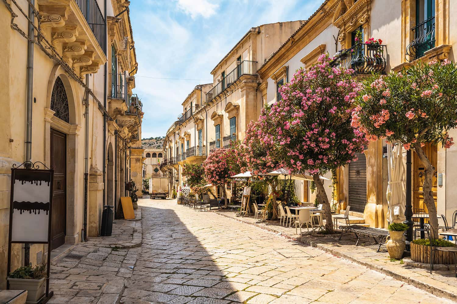 Old Town in Modica in Sicily, Italy