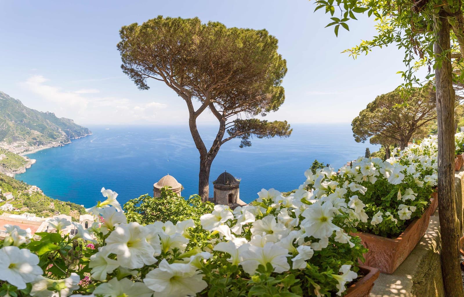 A scenic view of the sea in Sorrento, Italy