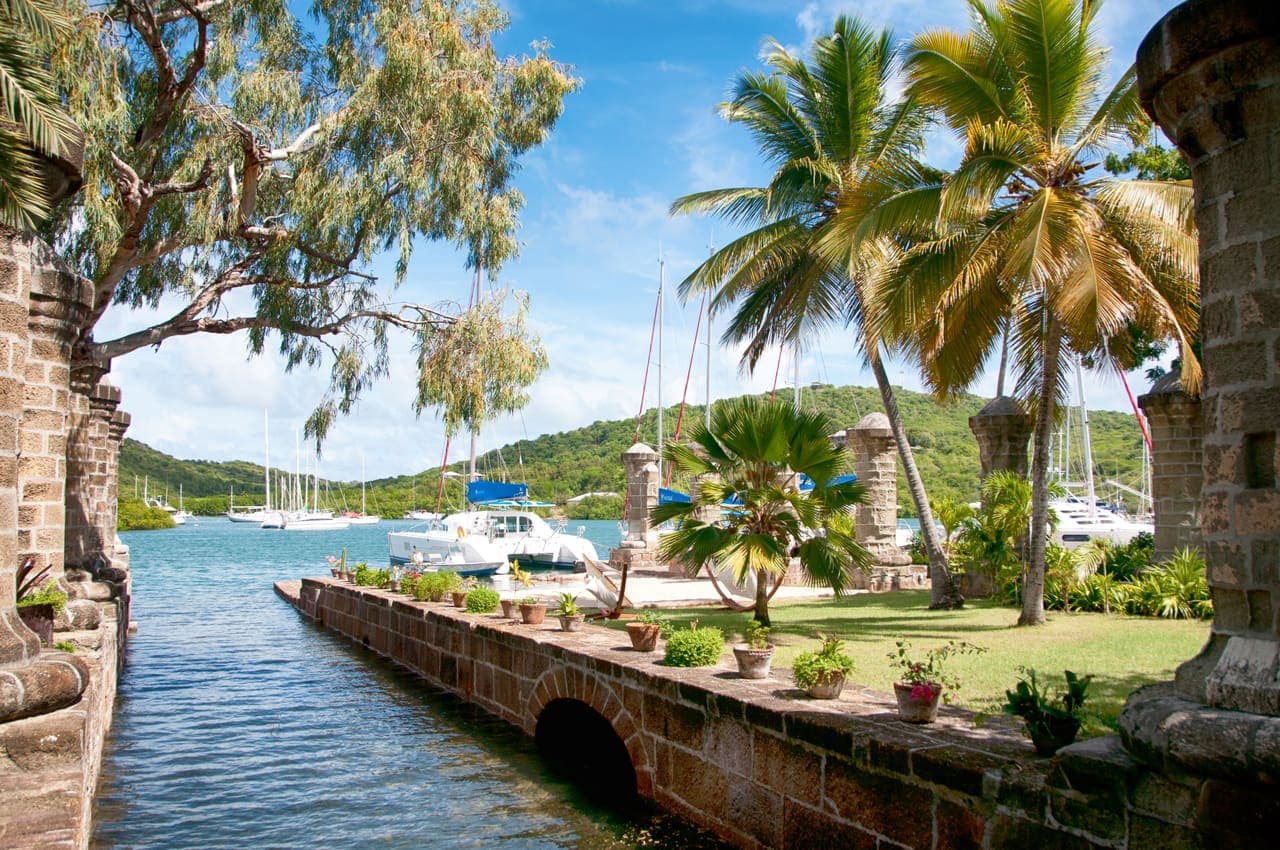 Nelson's Dockyard and harbor in Antigua
