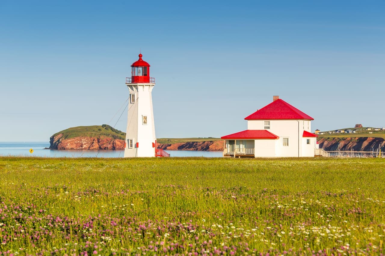 Lighthouse on the Magdalen Islands