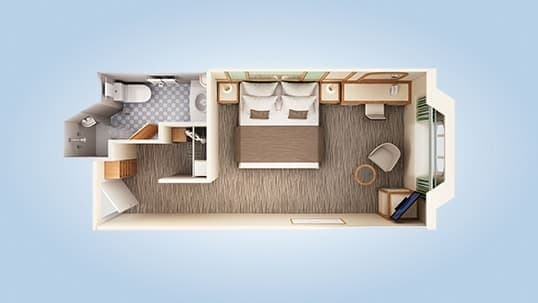 Ocean View floor plan, Carnival Adventure