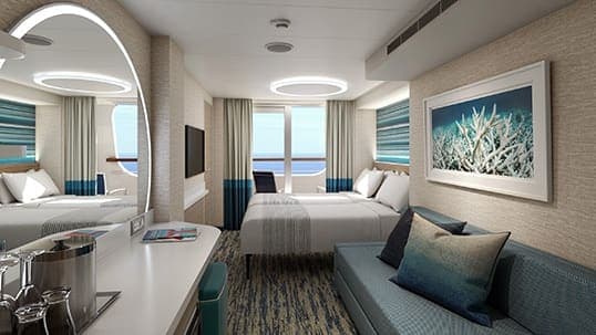 Cove Balcony stateroom, Carnival Festivale