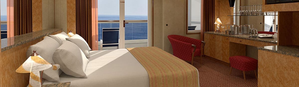 Premium Balcony stateroom, Carnival Miracle