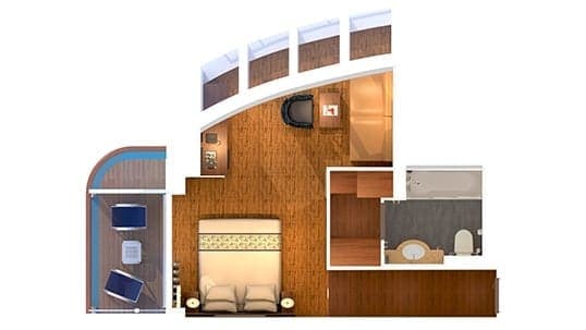 Grand Vista Suite floor plan, Carnival Paradise