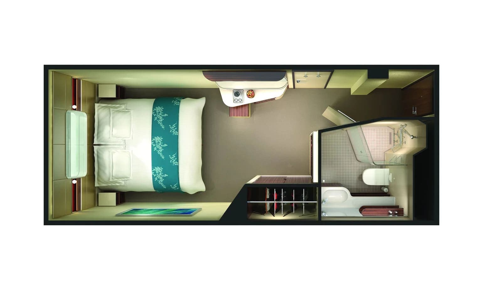 Oceanview with Picture Window floor plan, Norwegian Breakaway