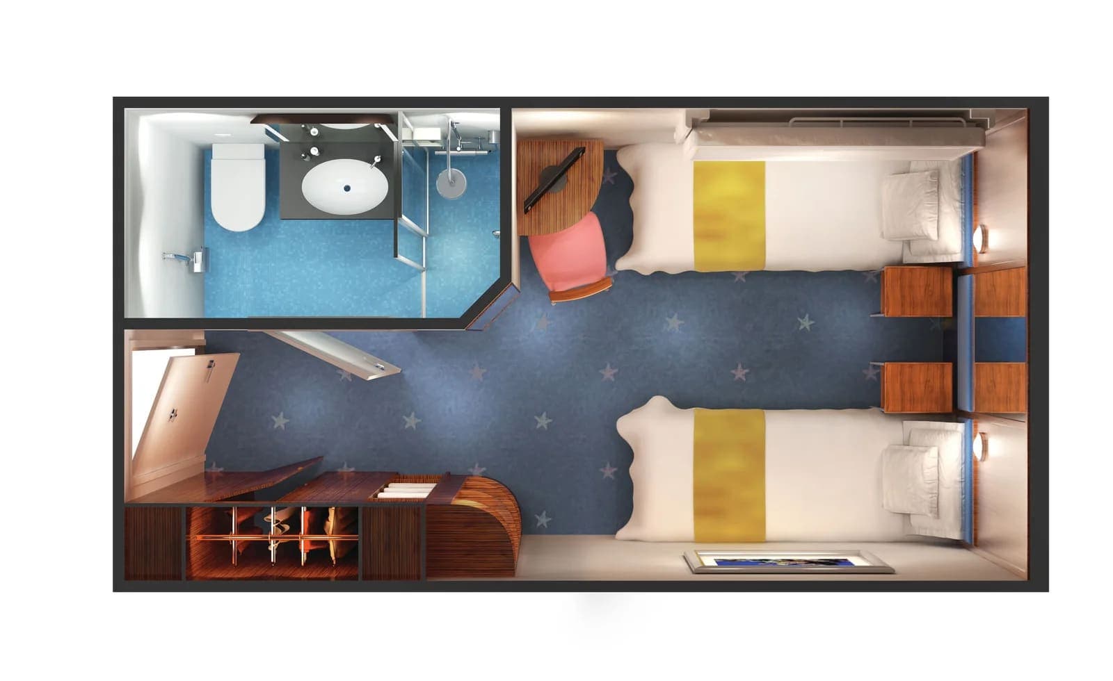 Family Inside floor plan, Norwegian Star