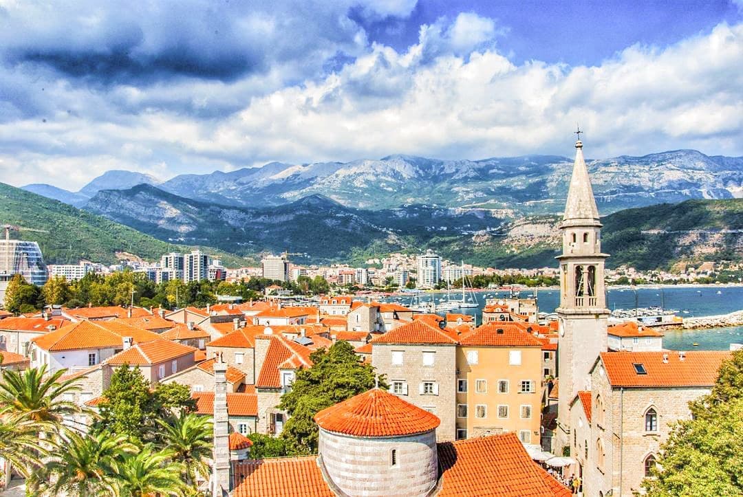View overlooking Budva, Montenegro