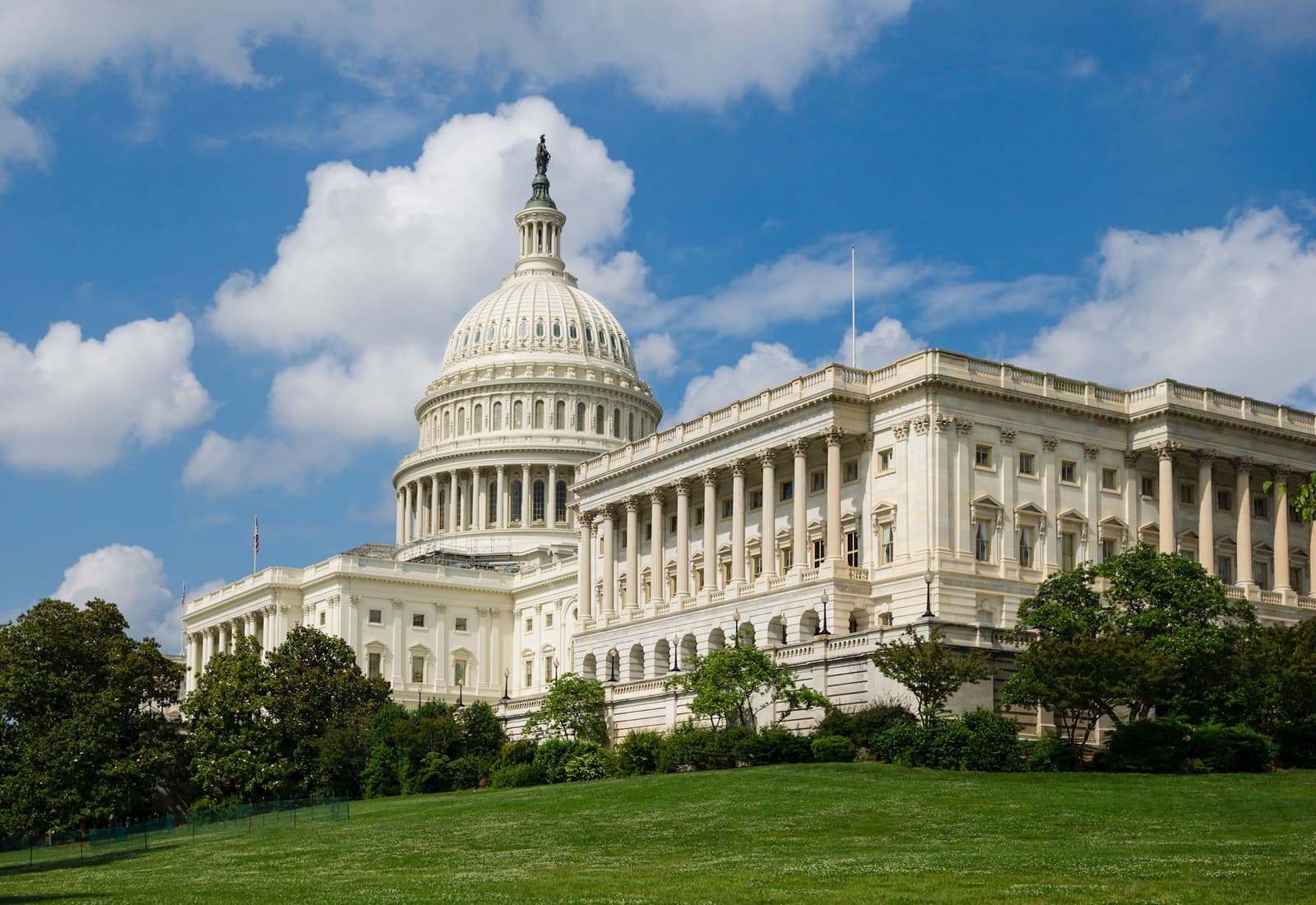 Lawn leading to United States Capitol, Washington, D.C, USA