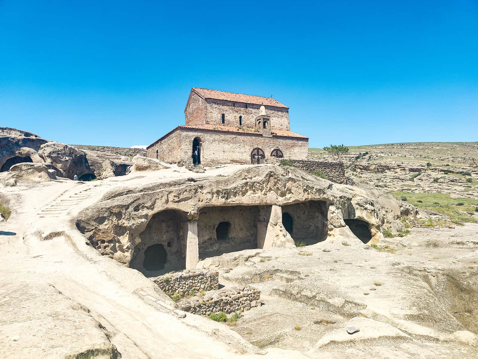 Cave city of Uplistsikhe from the outside, Georgia