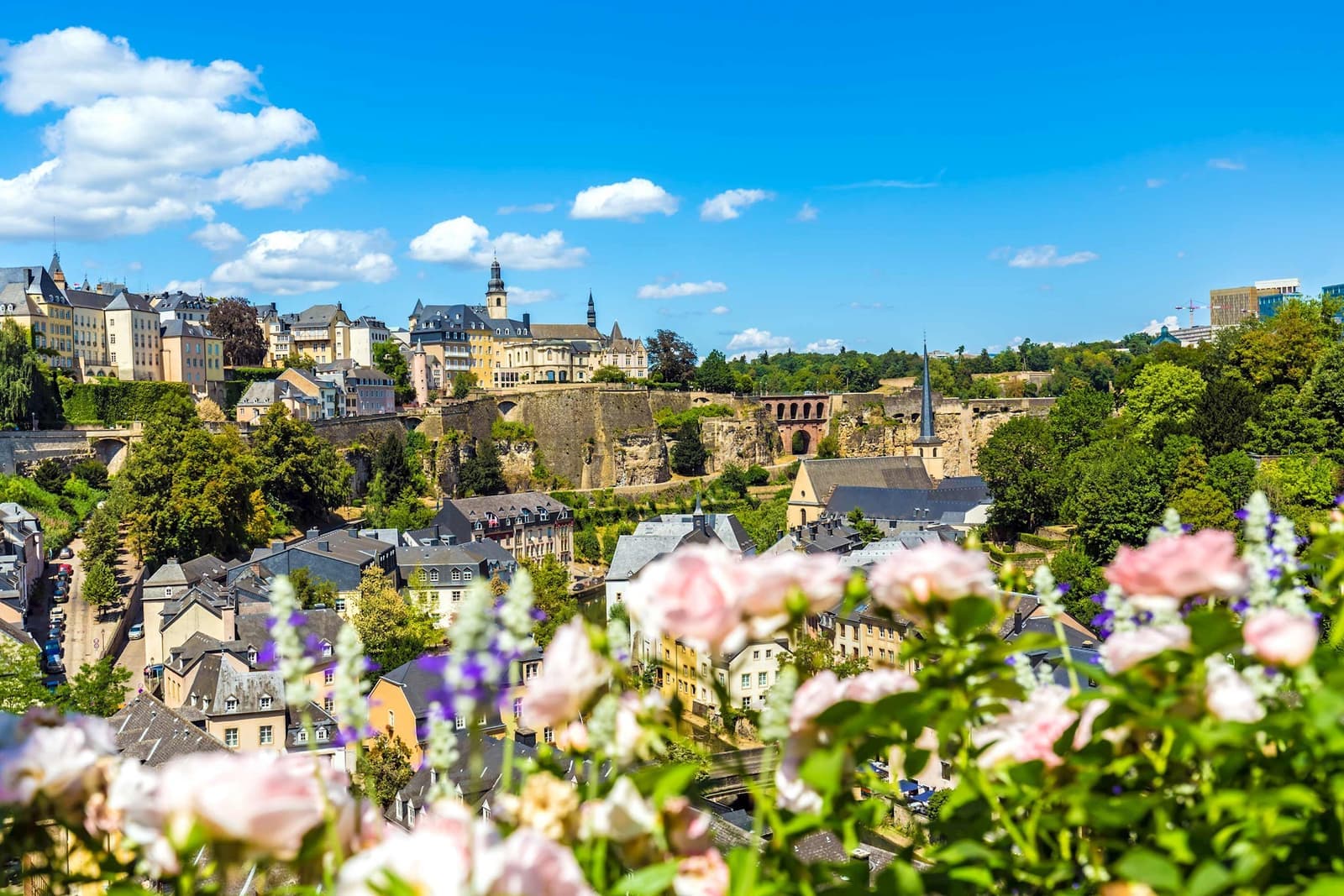 A scenic view of the city of Luxembourg