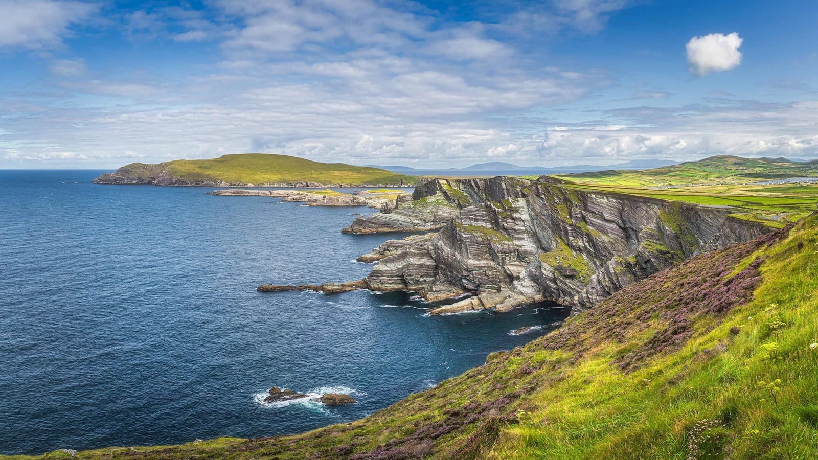 Cliffs near Ring of Kerry in Co Kerry, Ireland