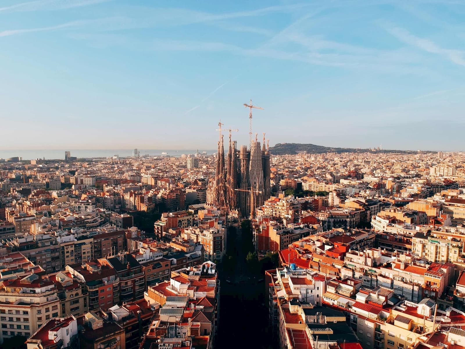 A scenic view of Barcelona, Spain