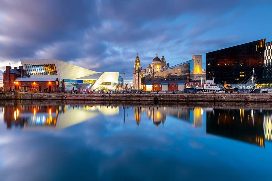 Liverpool Docks Waterfront, Liverpool, England