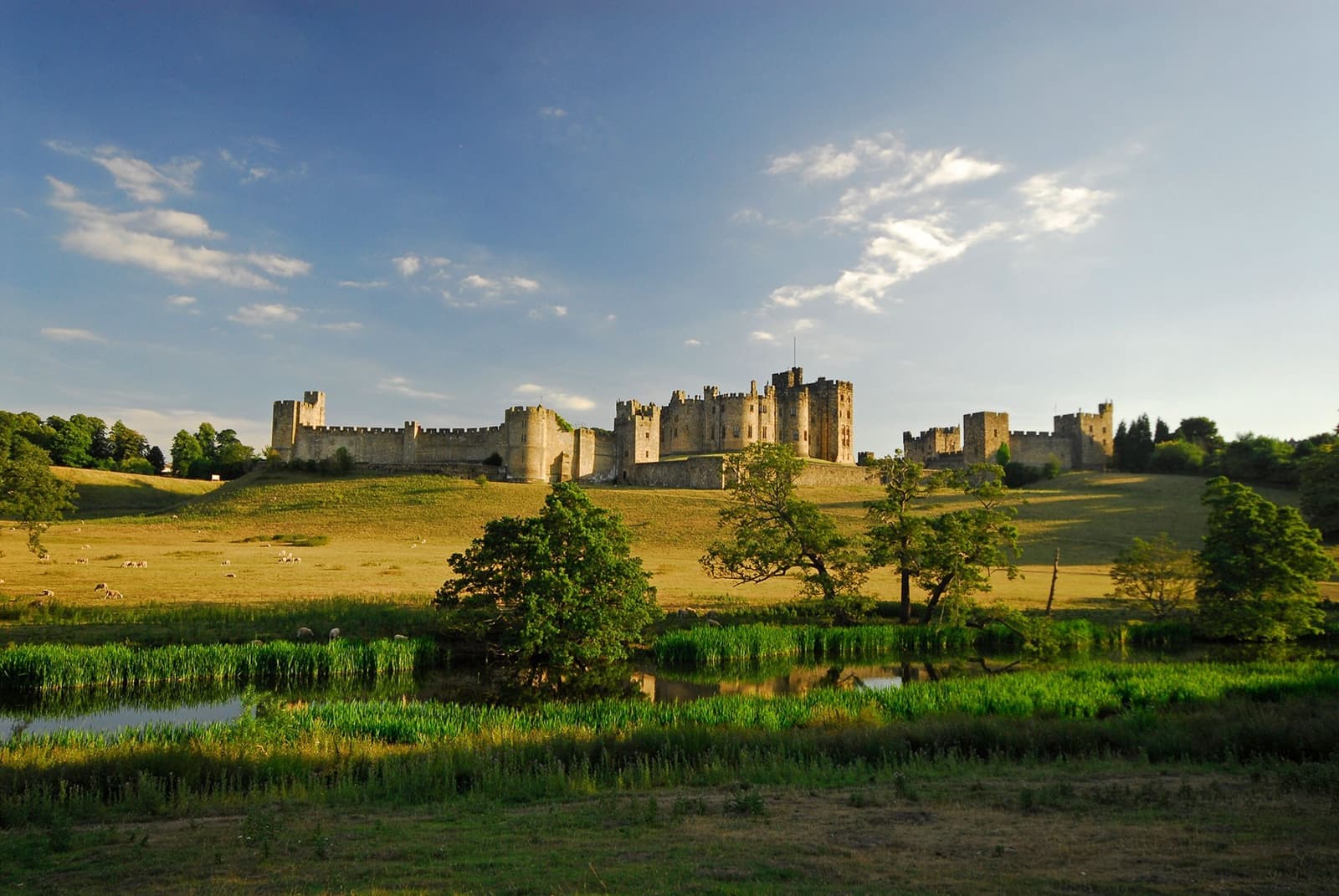 Alnwick Castle and gardens, Alnwick, Northumberland, England