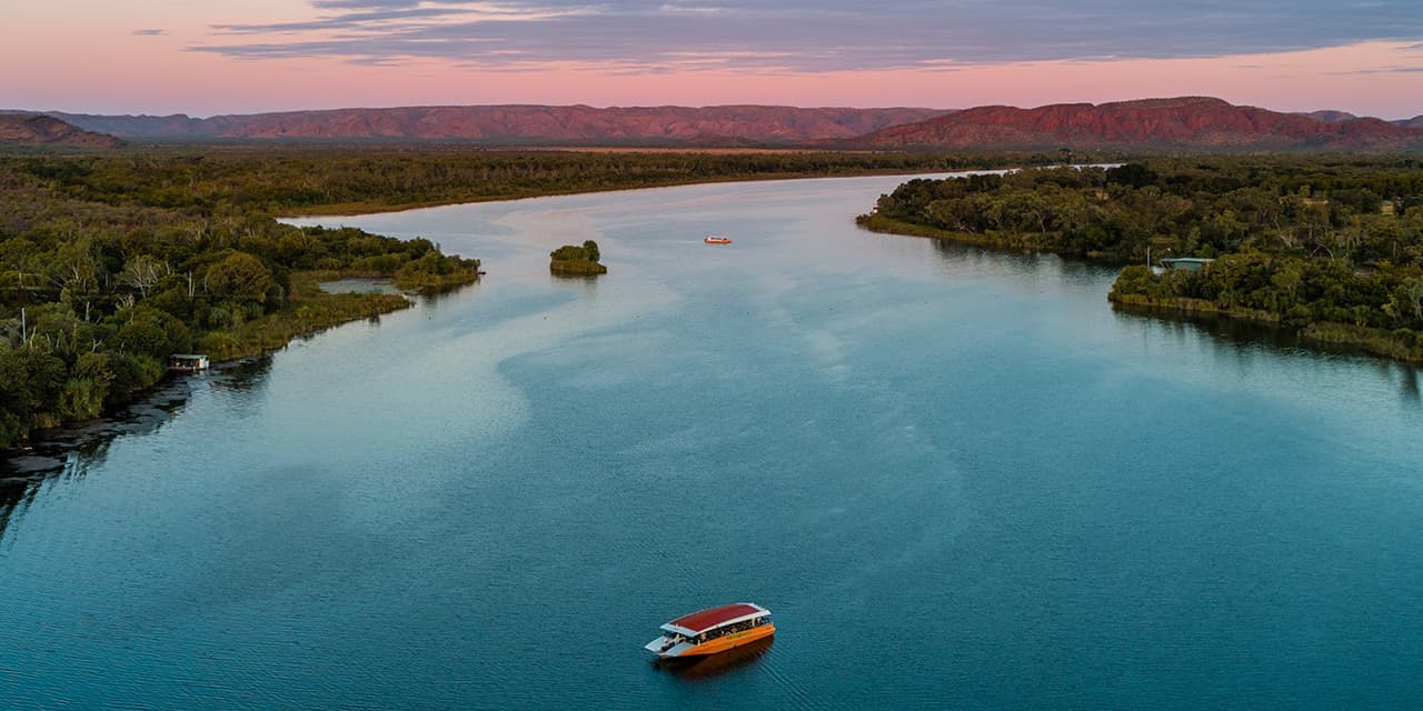 Boat on Ord River, Kununurra