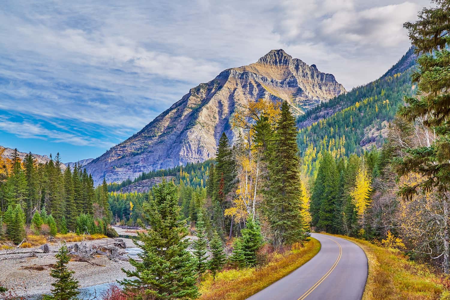 Going-To-The-Sun Road in Glacier National Park, Montana, USA