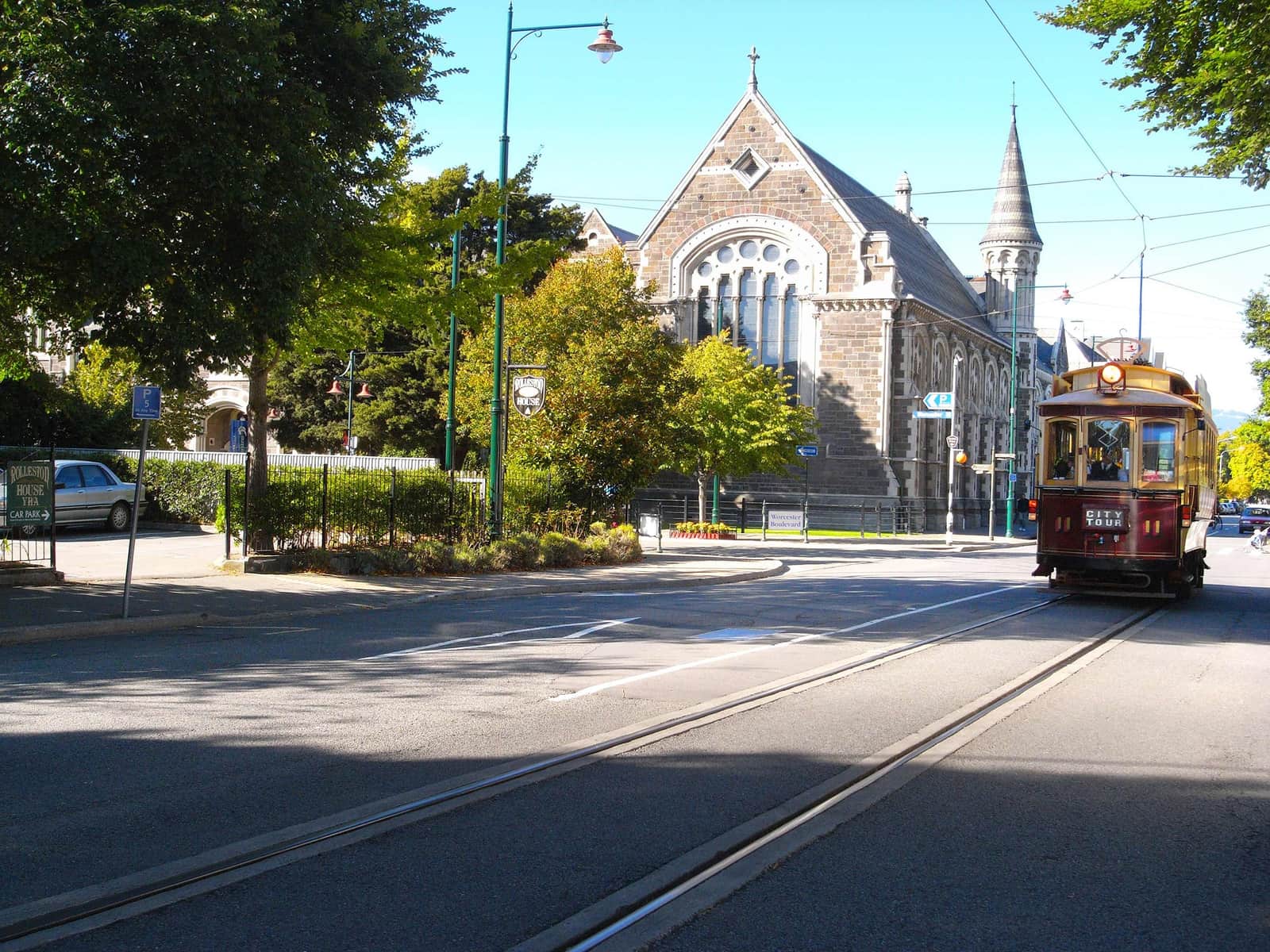 Cable car at Christchurch