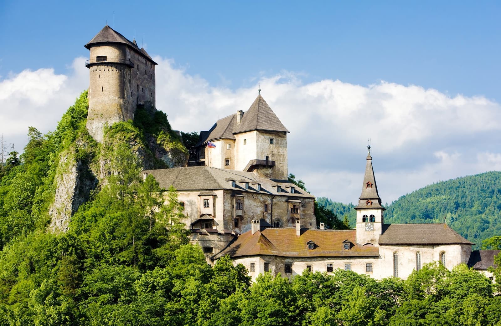 Oravsky Castle in Oravsky Podzamok, Slovakia