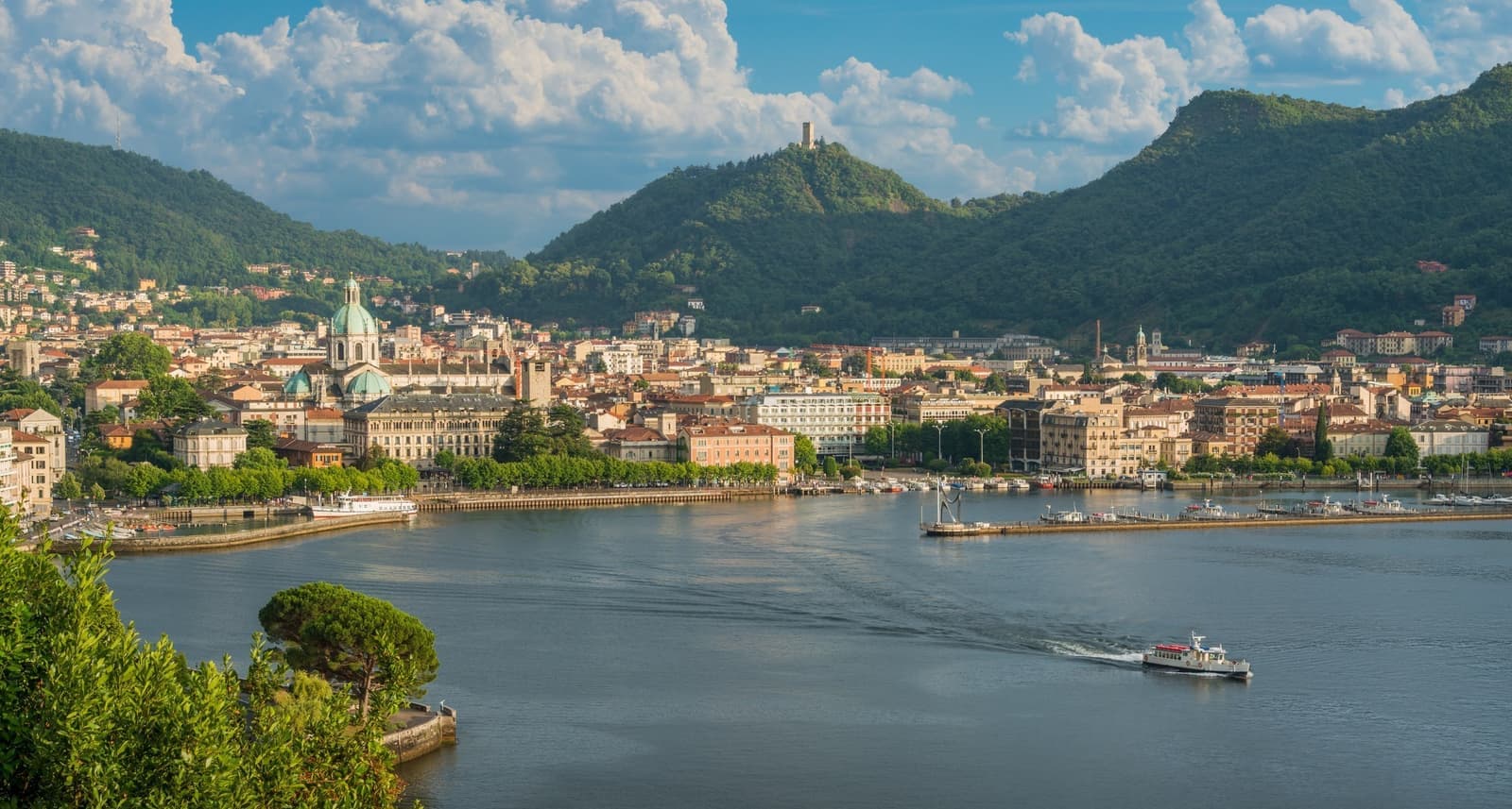 A view over the town of Como, Italy