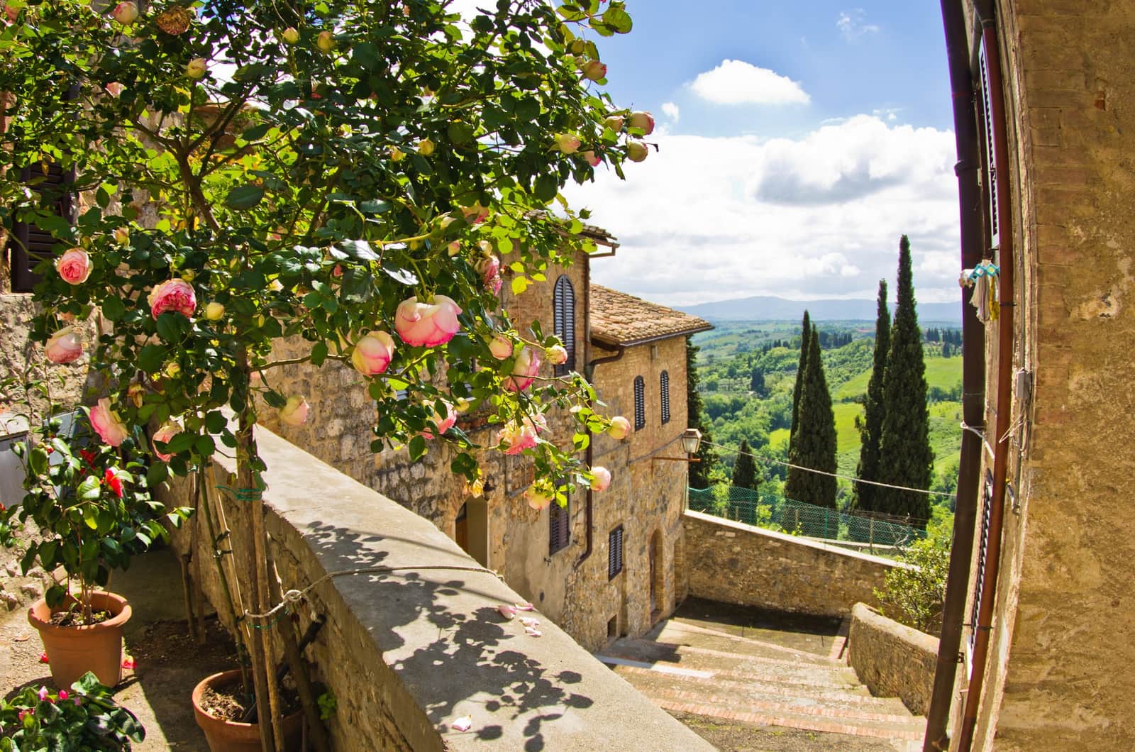 Hilltop town of San Gimignano, Italy