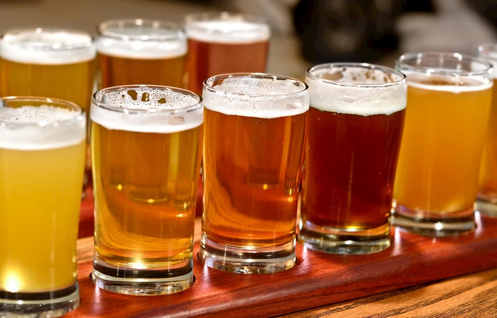 Glasses of Beer in Montreal, Canada
