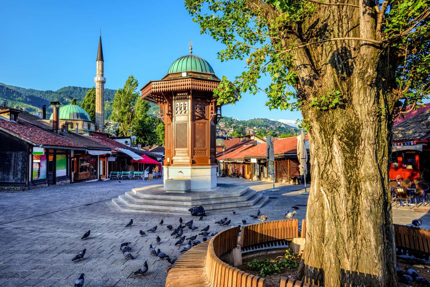 Sebilj Fountain in Sarajevo, Bosnia and Herzegovina