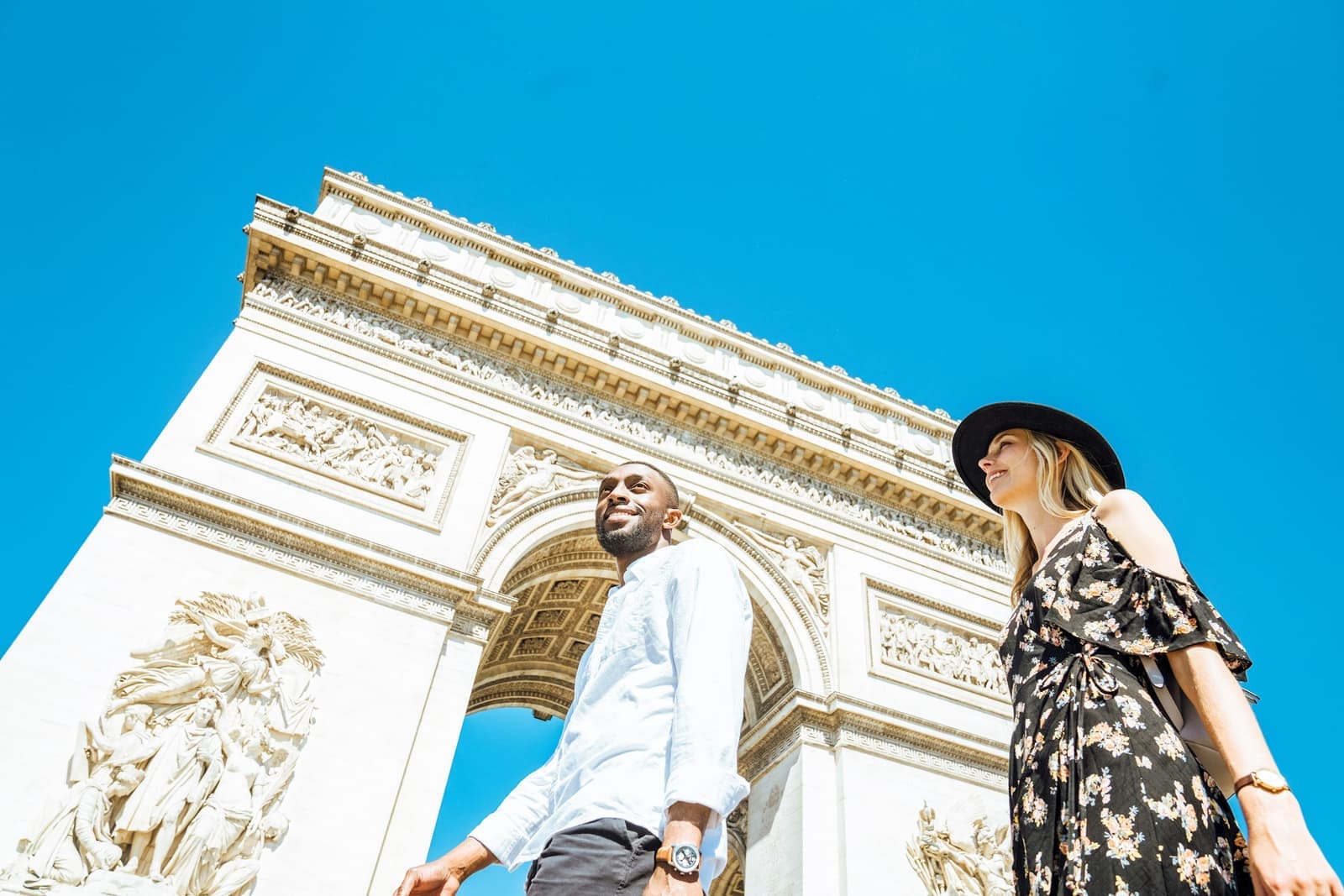 The Arc De Triomphe in Paris, France