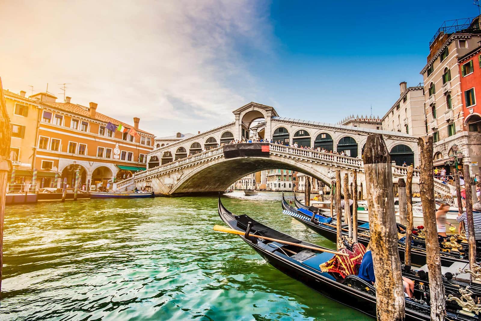 Canal Grande and Rialto Bridge in Venice, Italy