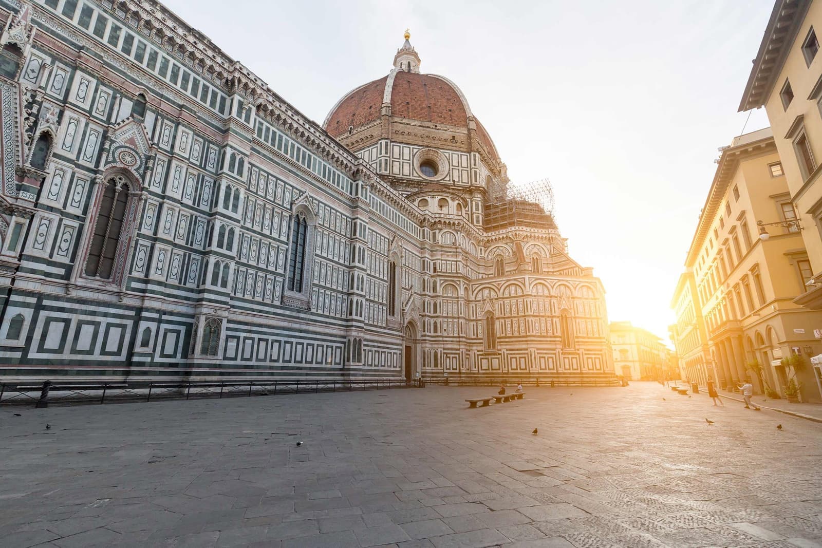 A view of Florence, Italy, featuring the Florence Cathedral
