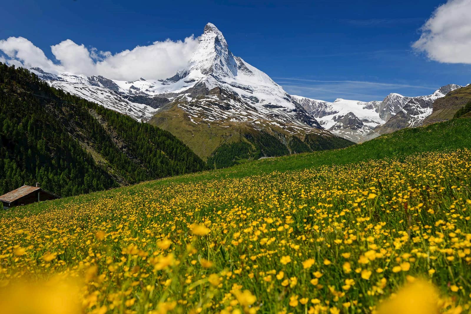 A view of Mountain Matterhorn in Zermatt, Switzerland