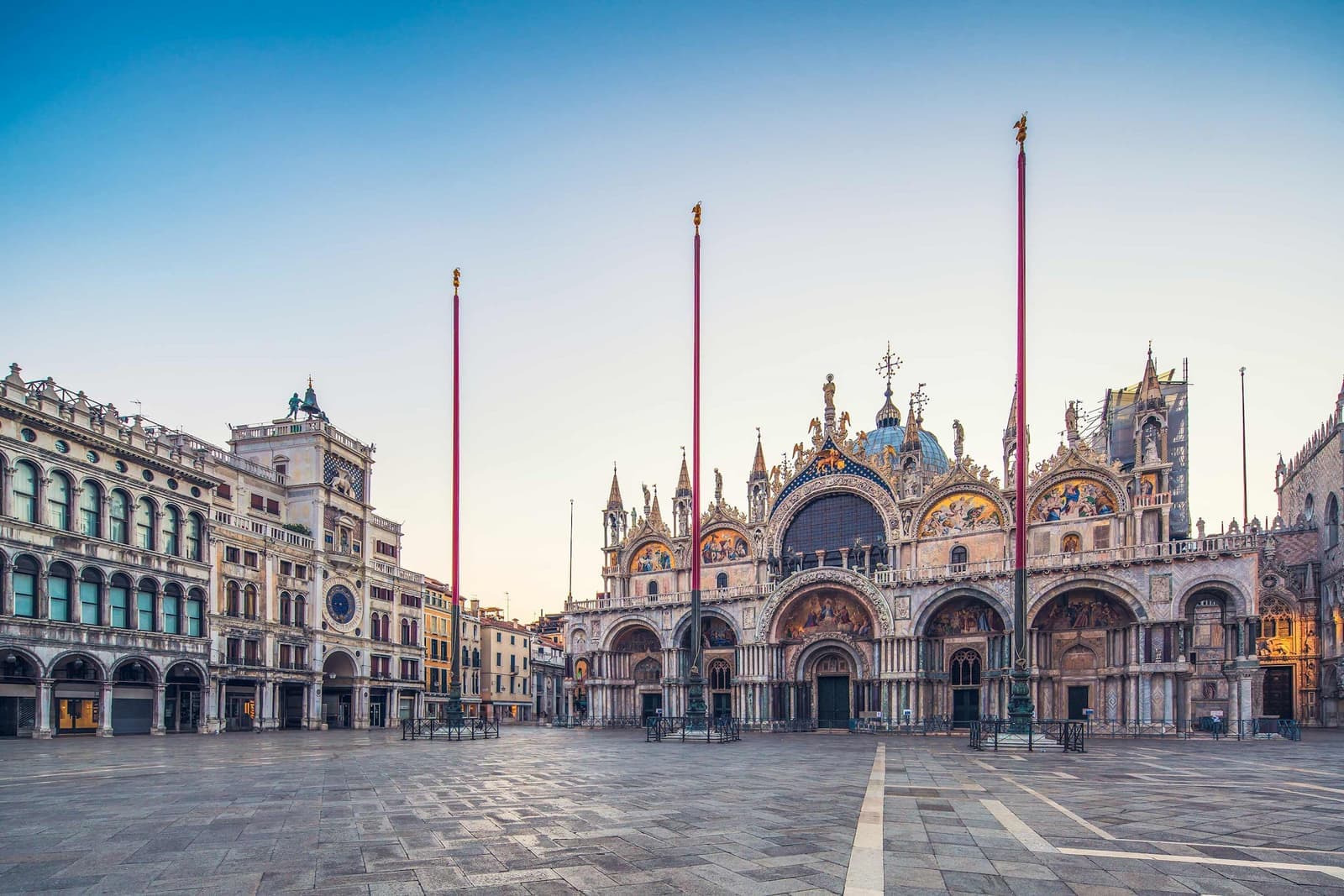 St. Mark’s Basilica in Venice viewed from Piazza San Marco