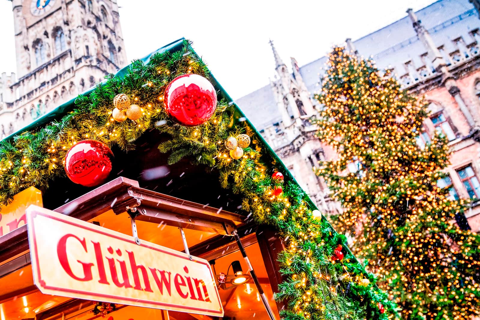 Munich Christmas Market at Marienplatz, Germany