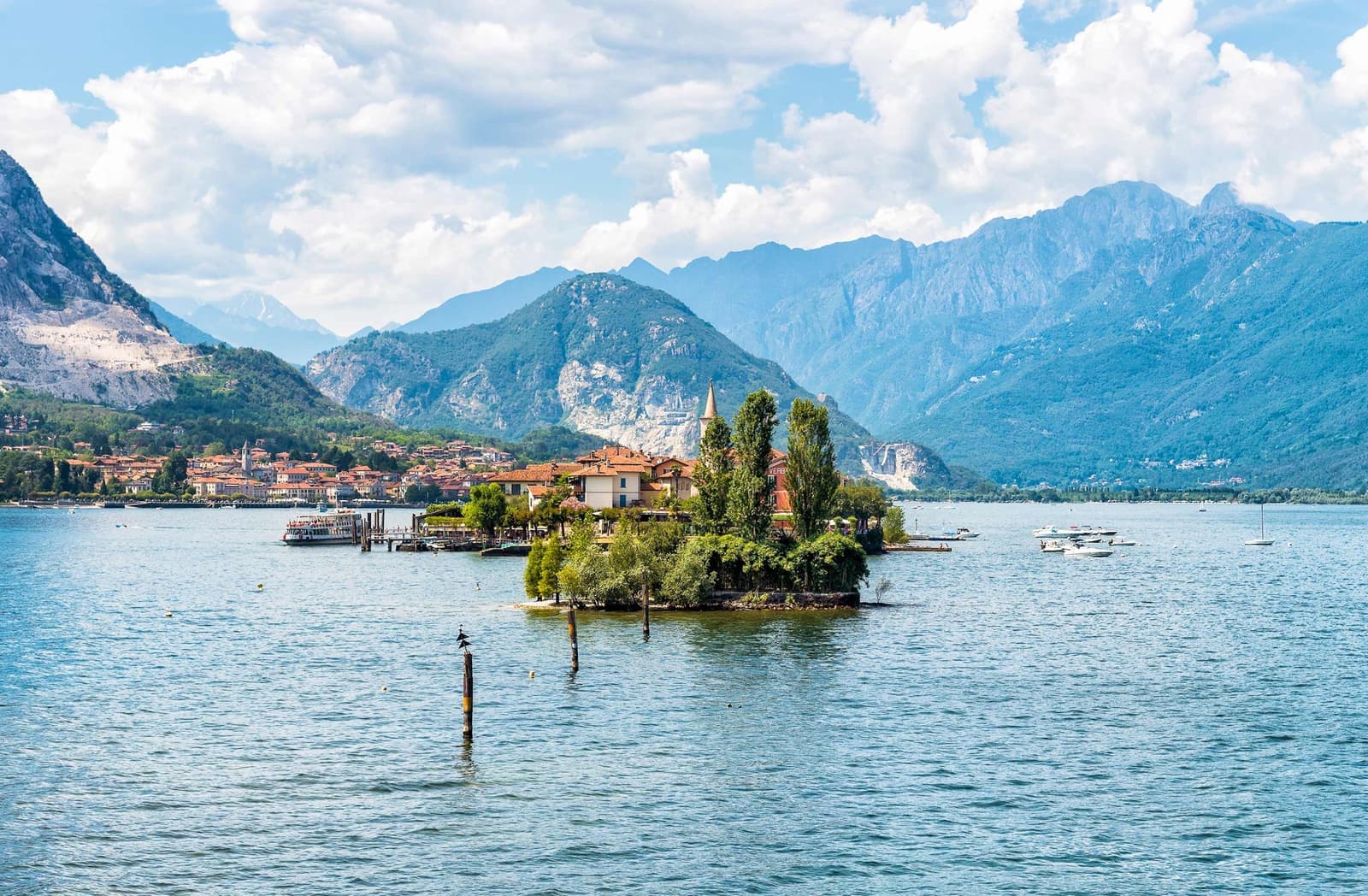 A scenic view of Lake Maggiore in Italy