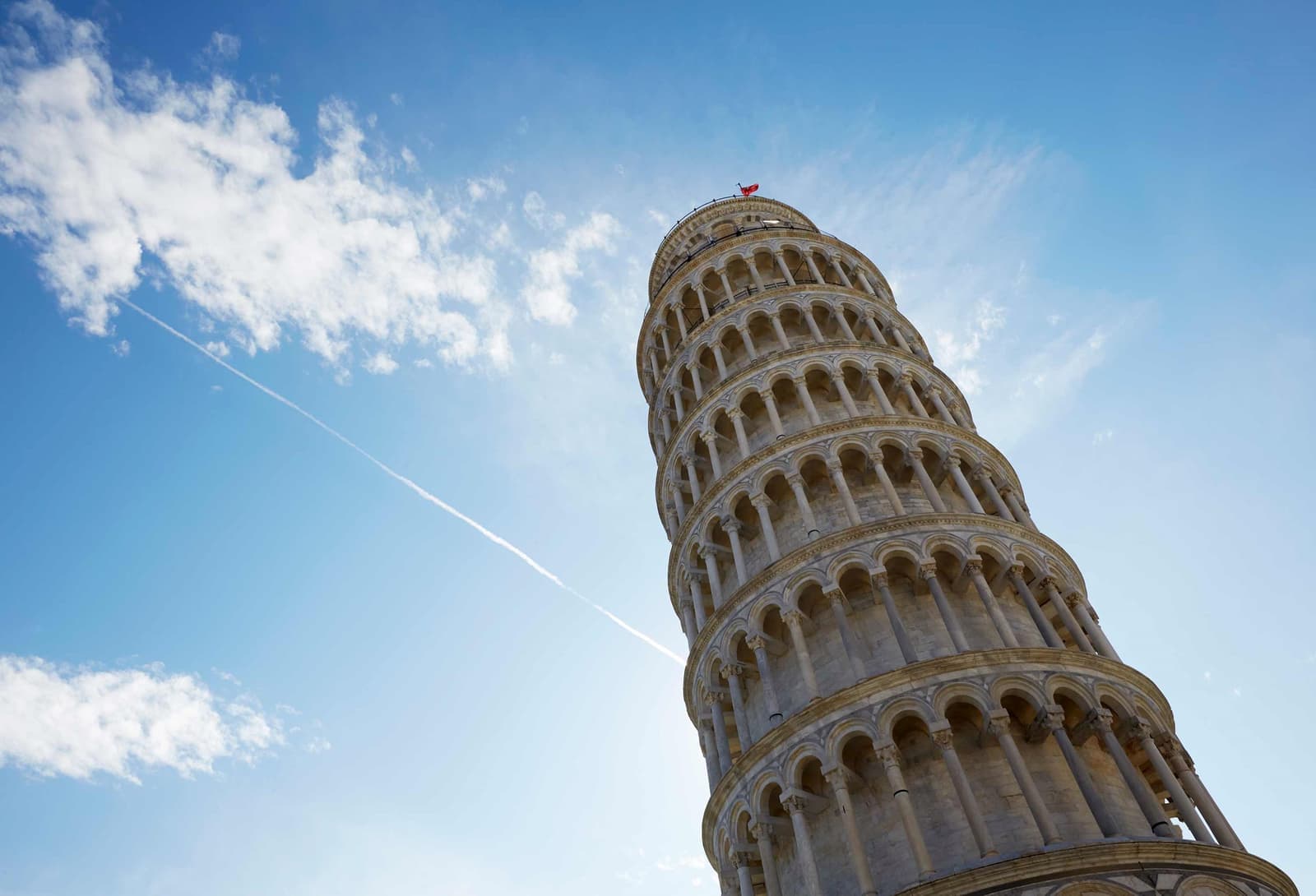 The Leaning Tower of Pisa in Italy