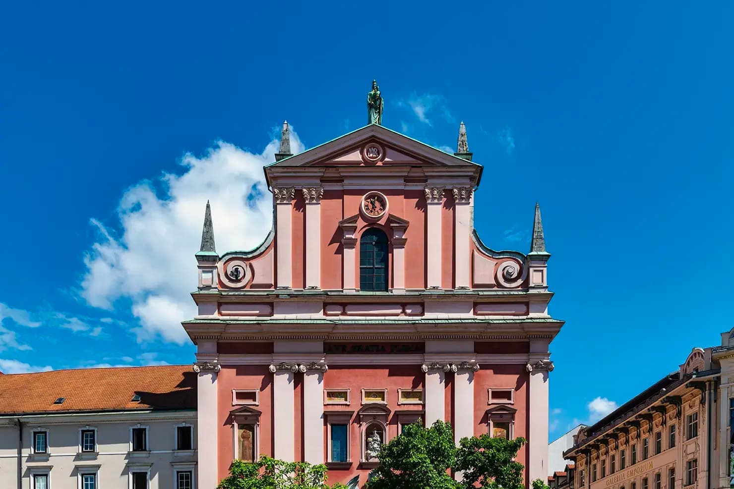 Franciscan Church of the Annunciation in Ljubljana, Slovenia