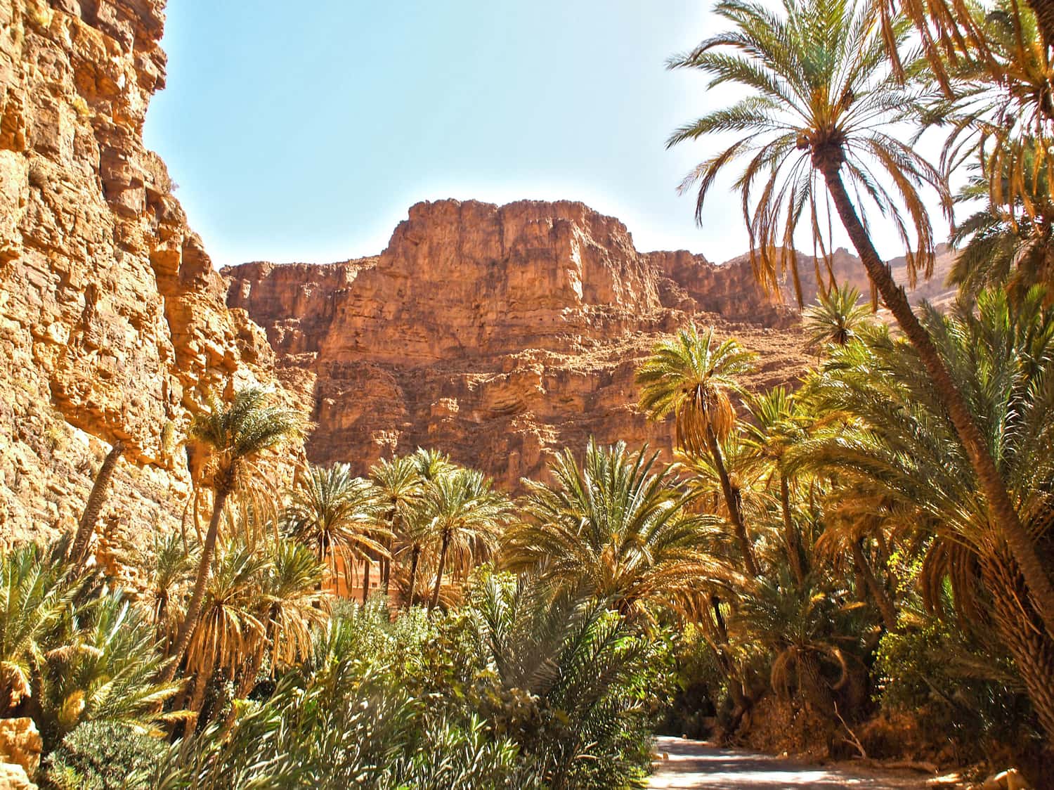 Cliffs in the valley of Tafraoute, Morocco