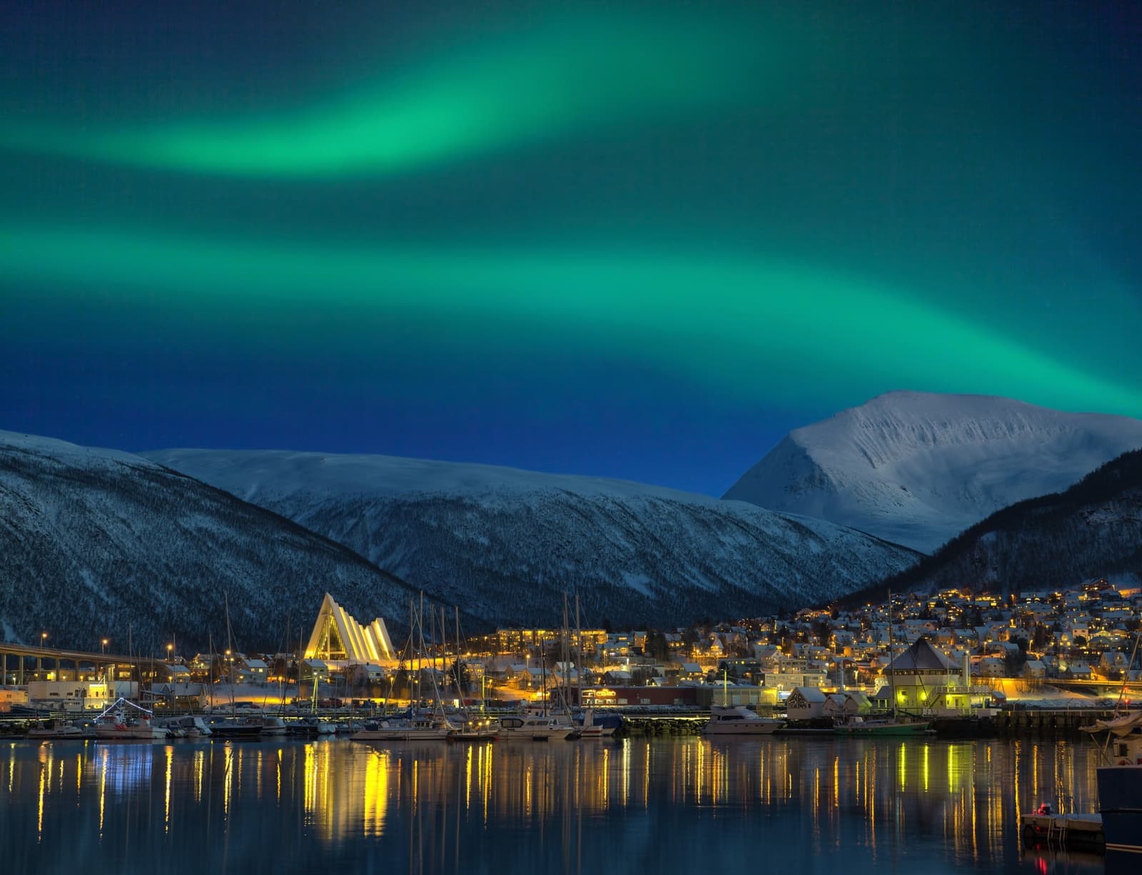 Tromso bay in Norway