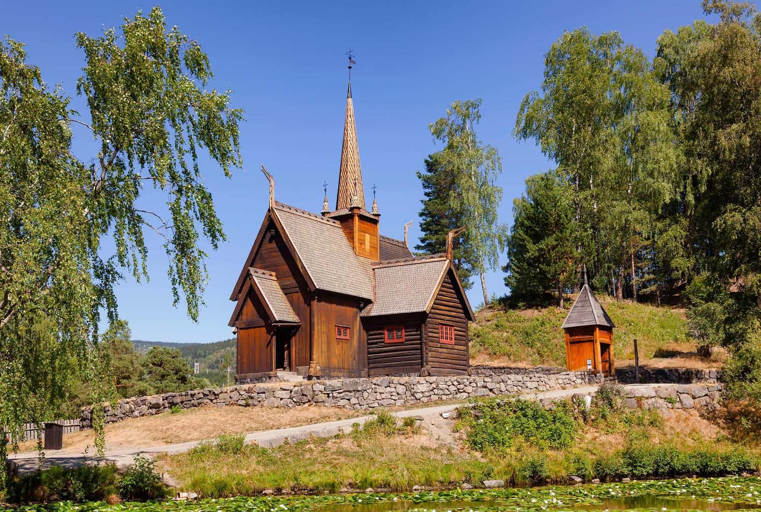 Stave Church in Lillehammer, Norway