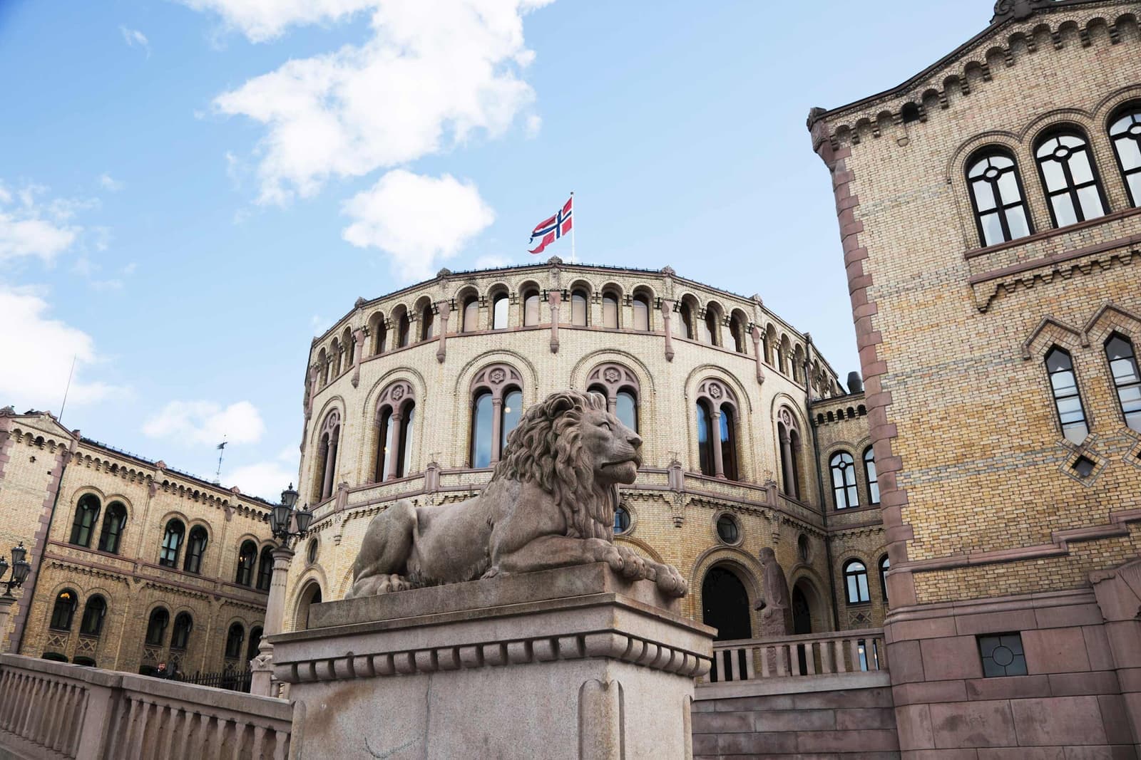 The Parliament Building in Oslo, Norway