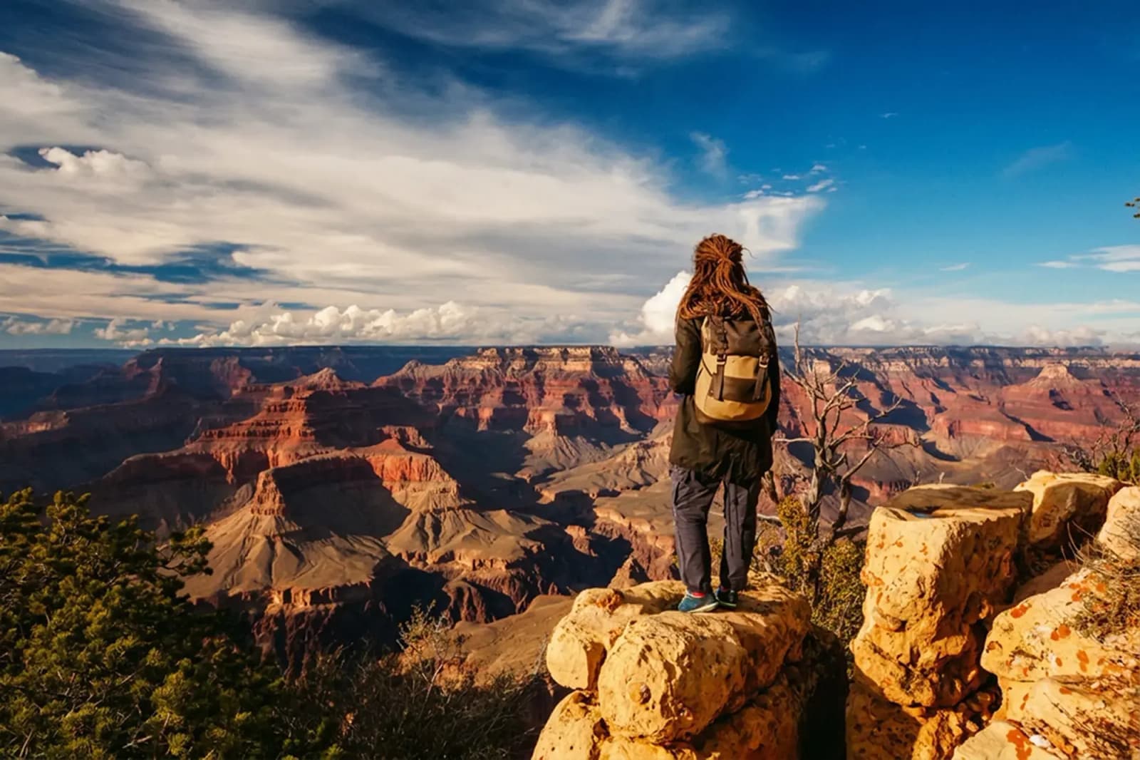 Day Hero, Hiker, Grand Canyon, South Rim, Arizona, Usa