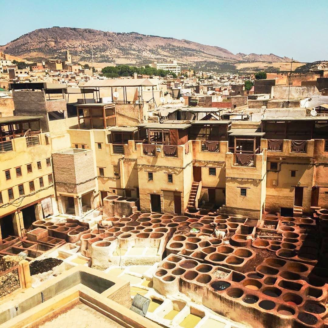 A tannery in the Medina of Fez, Morocco