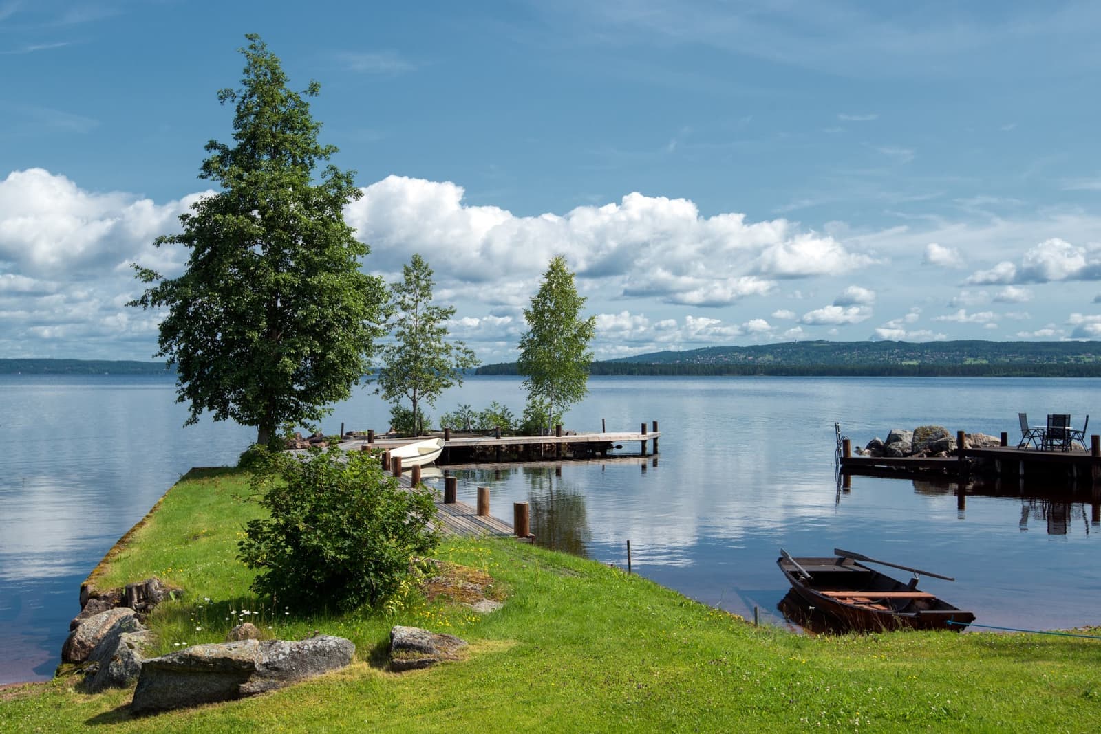 Lake Siljan in Dalarna, Sweden